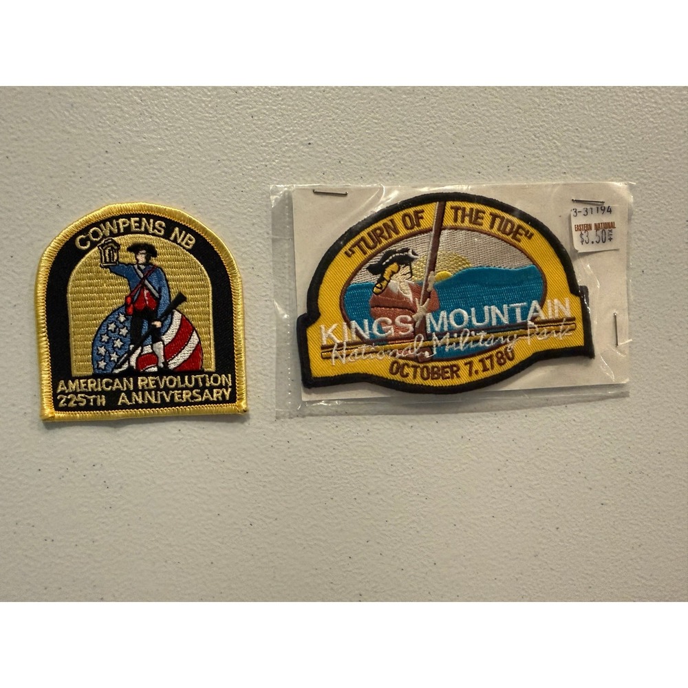 Cowpens & Kings Mountain Patch Set – American Revolution Commemorative Lot